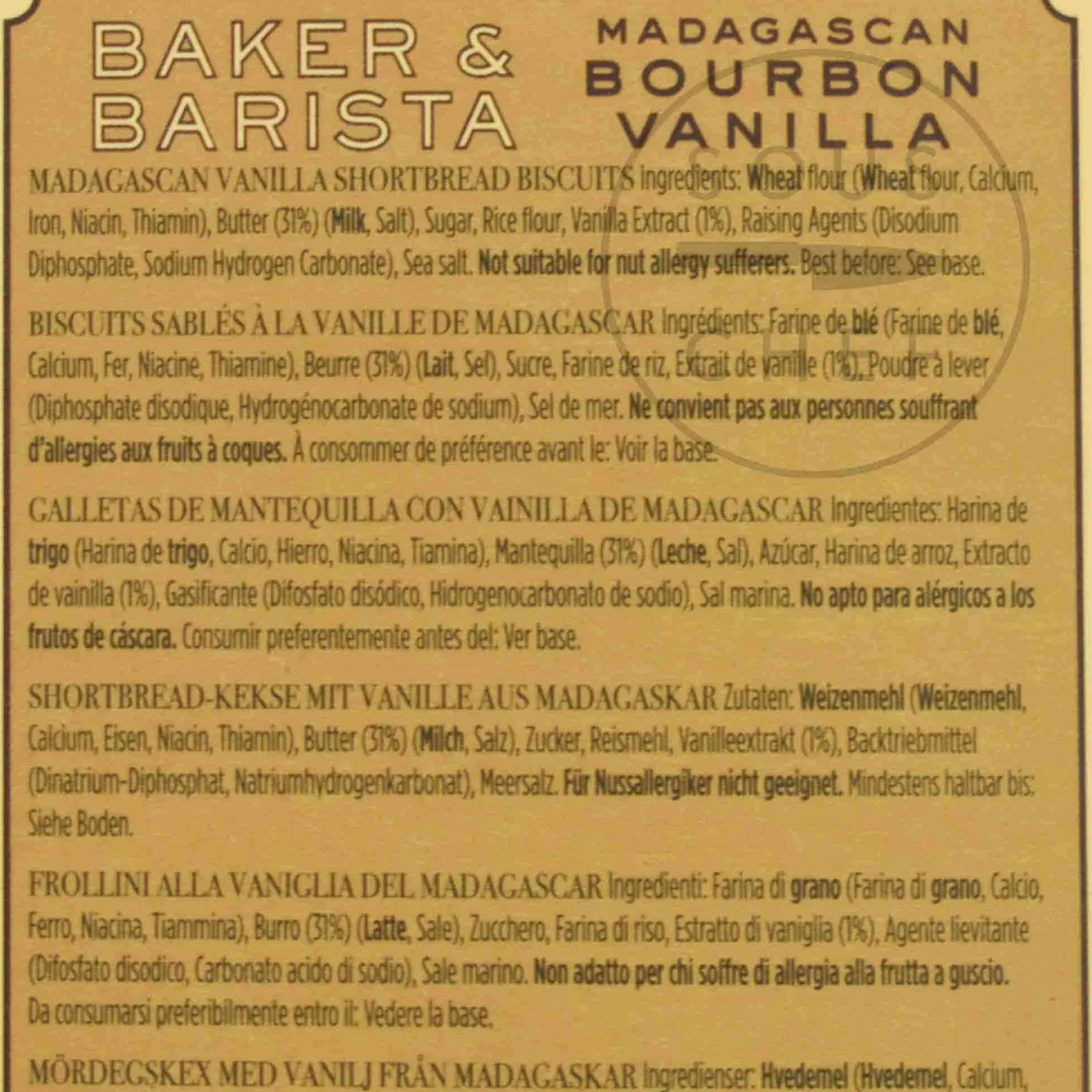 Baker & Barista Ingredients Brands|Cakes & Bakery^Madagascan Bourbon Vanilla Biscuits, 120g