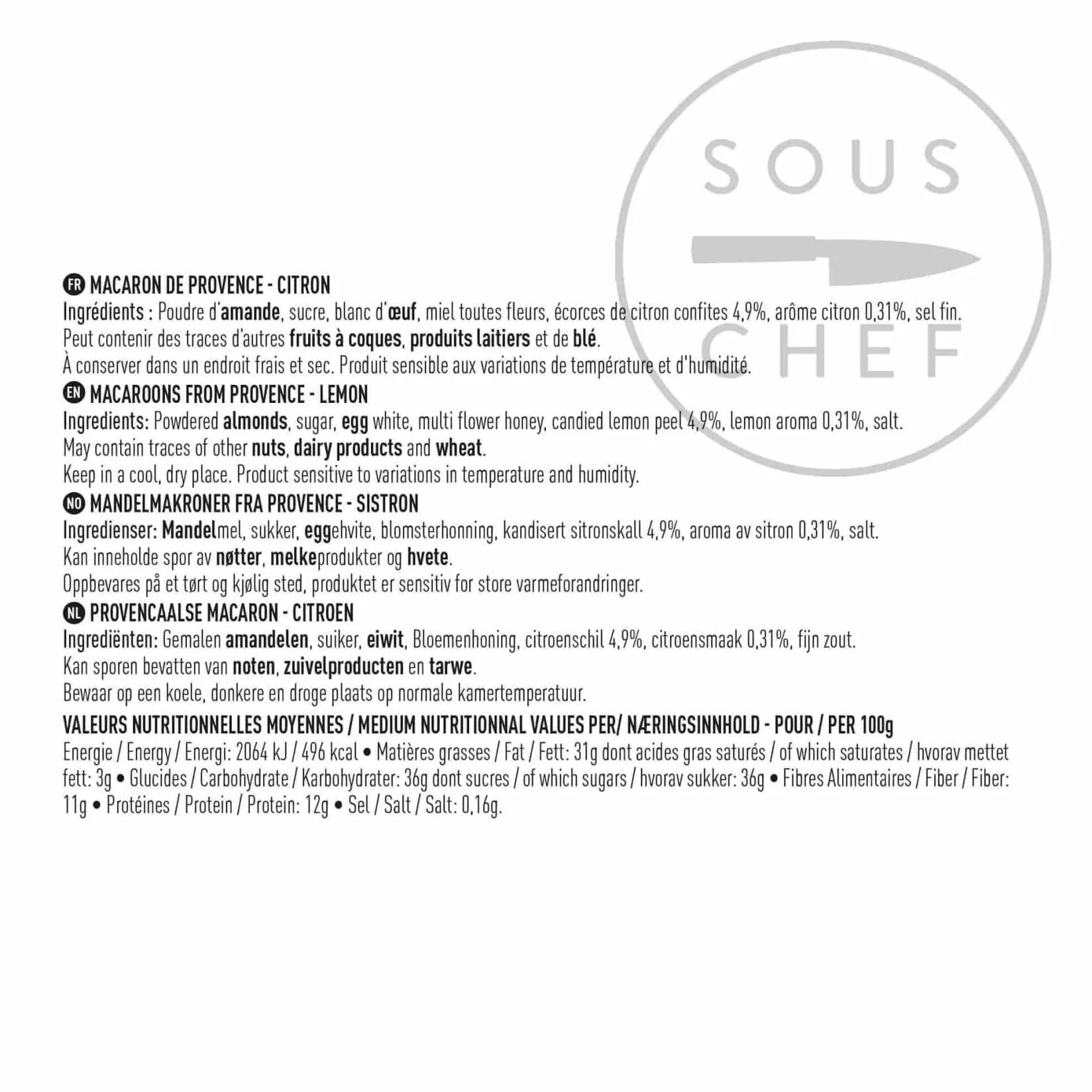 Maison Bremond Ingredients Brands|French Ingredients^Lemon Macaroons, 230g