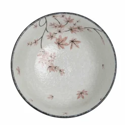 Kiji Stoneware & Ceramics Japanese Ingredients|Japanese Tableware^Maple Leaf Noodle Bowl, 17cm