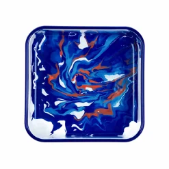 Kapka Enamel Baking Supplies & Equipment^Marble Enamel Square Roasting & Serving Dish, 21cm