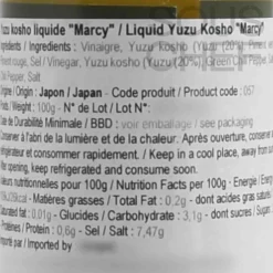 OHYAMA FOODS Ingredients Brands|Sauces & Condiments^Marcy Liquid Yuzu Kosho, 100g