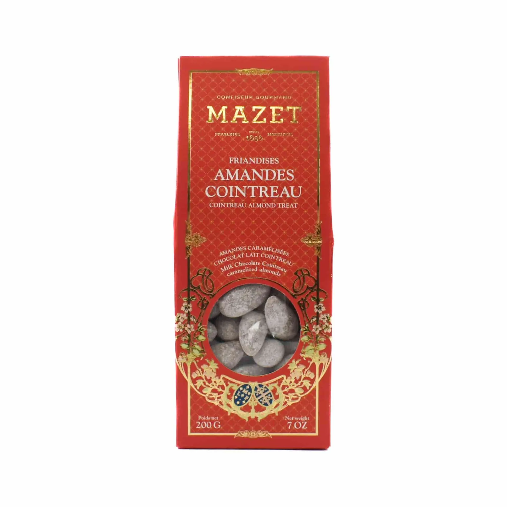 Mazet Ingredients Brands|Chocolate & Sweets^Milk Chocolate Cointreau Coated Almonds, 200g