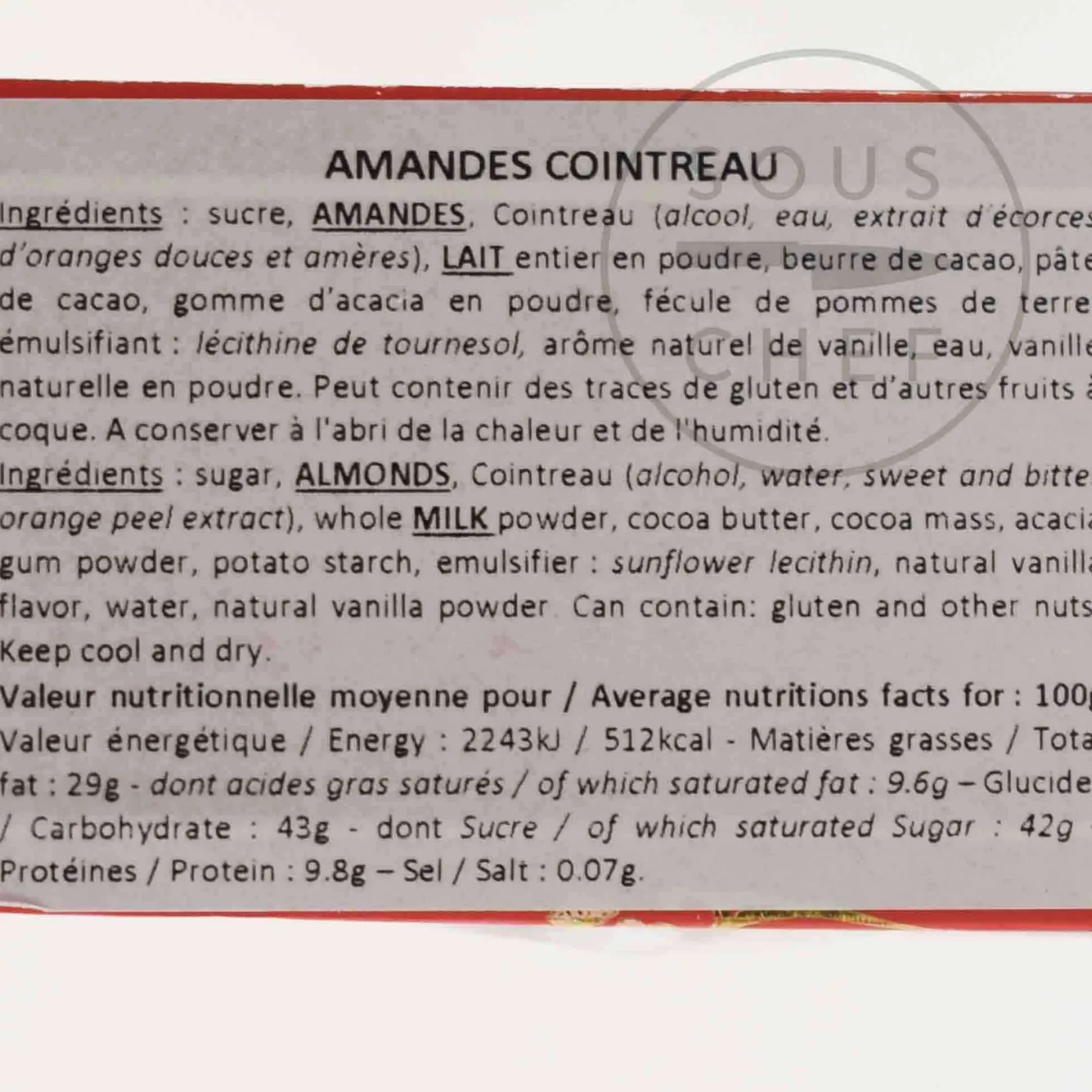 Mazet Ingredients Brands|Chocolate & Sweets^Milk Chocolate Cointreau Coated Almonds, 200g