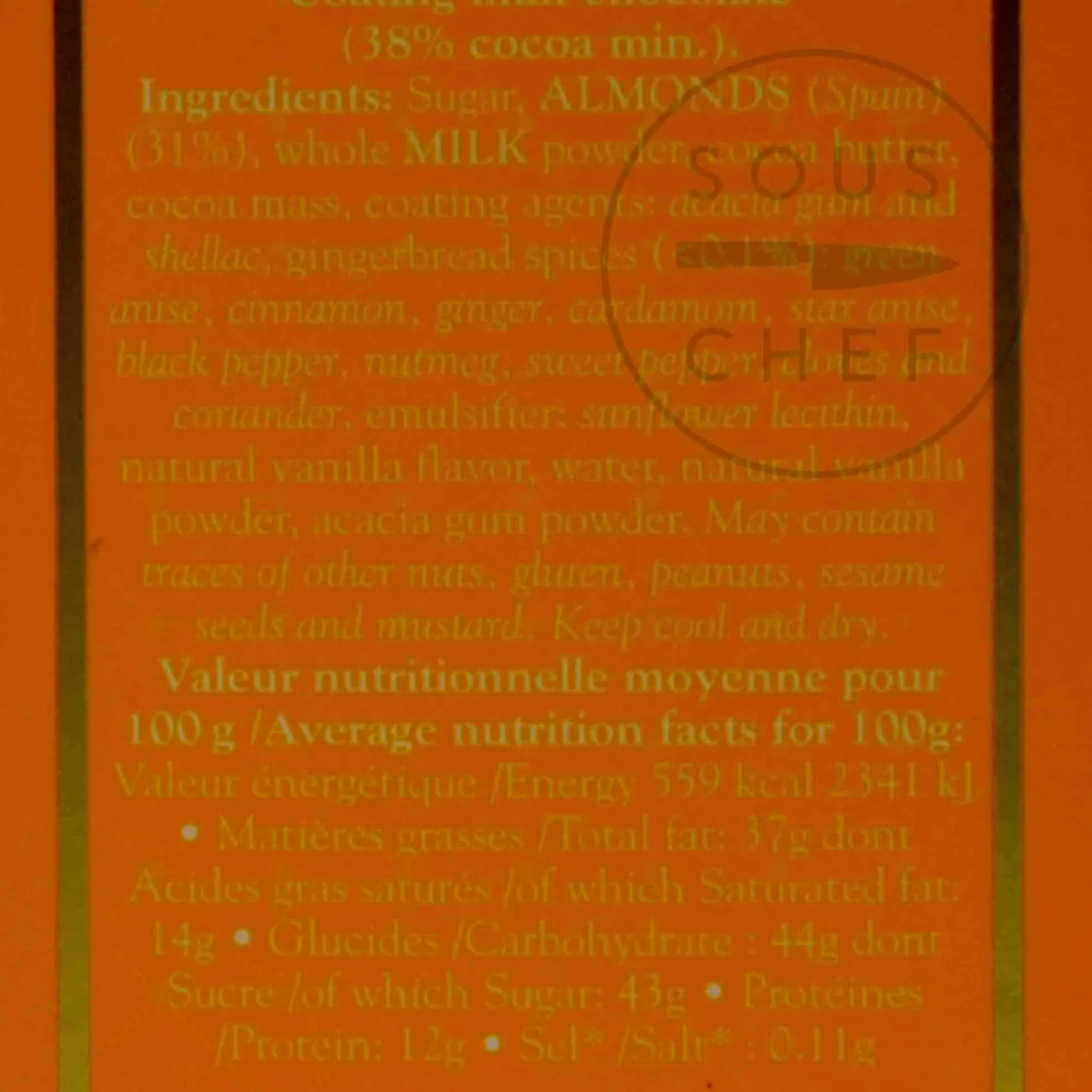 Mazet Chocolate & Sweets|Ingredients Brands^Pain D'Epices Chocolate Coated Almonds, 200g