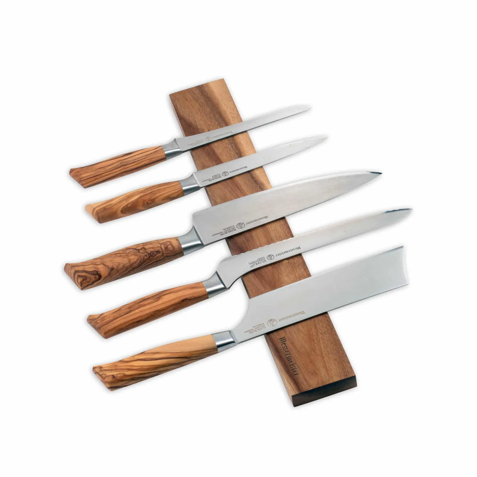 Messermeister Kitchen Knives^Acacia Wood Magnetic Knife Rail, 45cm