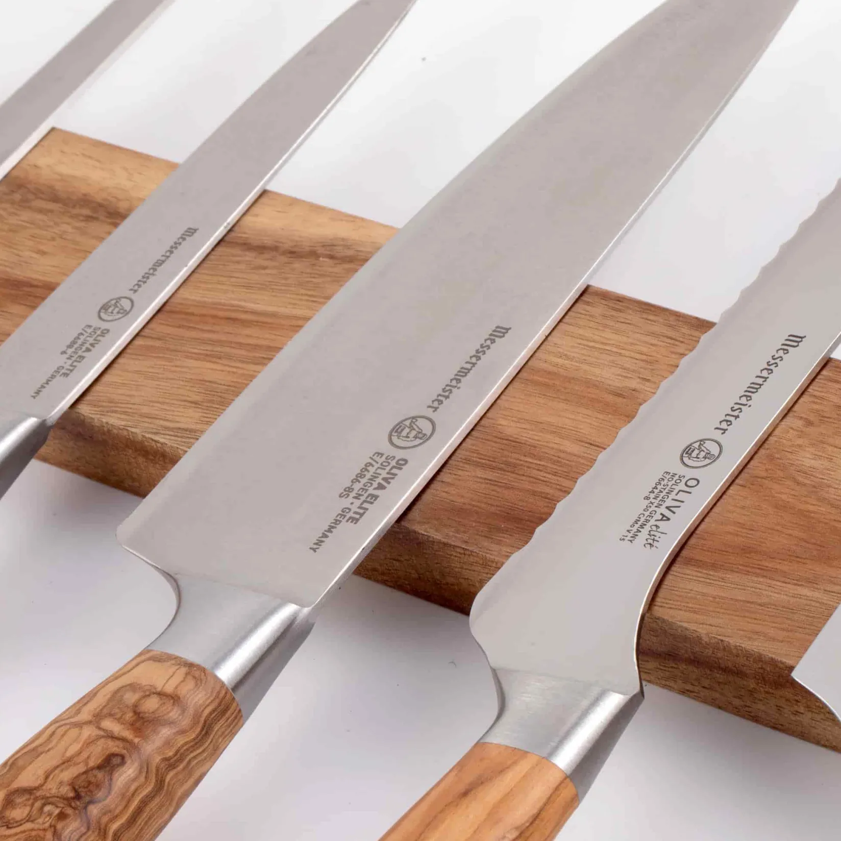 Messermeister Kitchen Knives^Acacia Wood Magnetic Knife Rail, 45cm