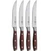 Messermeister Kitchen Knives^Avanta Pakkawood 4 Piece Steak Knife Set, Brown