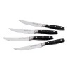 Messermeister Kitchen Knives^Avanta Steak Knife, Set of 4, Black