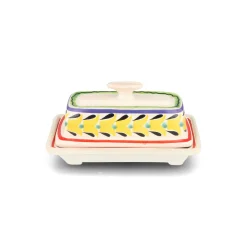 Gorky Pottery Tableware Brands^Mexican Hand Painted Butter Dish, 18.5x10cm