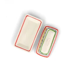 Gorky Pottery Tableware Brands^Mexican Hand Painted Butter Dish, 18.5x10cm