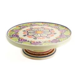 Gorky Pottery Mexican Ingredients|Tableware Brands^Mexican Hand Painted Cake Stand, 10''
