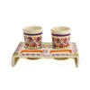 Gorky Pottery Tableware Brands|Mexican Ingredients^Mexican Hand Painted Purple Tequila Cup Set