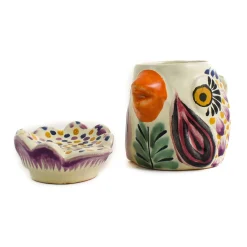 Gorky Pottery Mexican Ingredients|Tableware Brands^Mexican Hand Painted Rooster Sugar Bowl