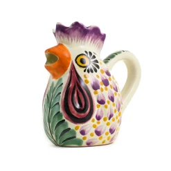 Gorky Pottery Mexican Ingredients|Jugs & Bottles^Mexican Hand Painted Rooster Milk Jug