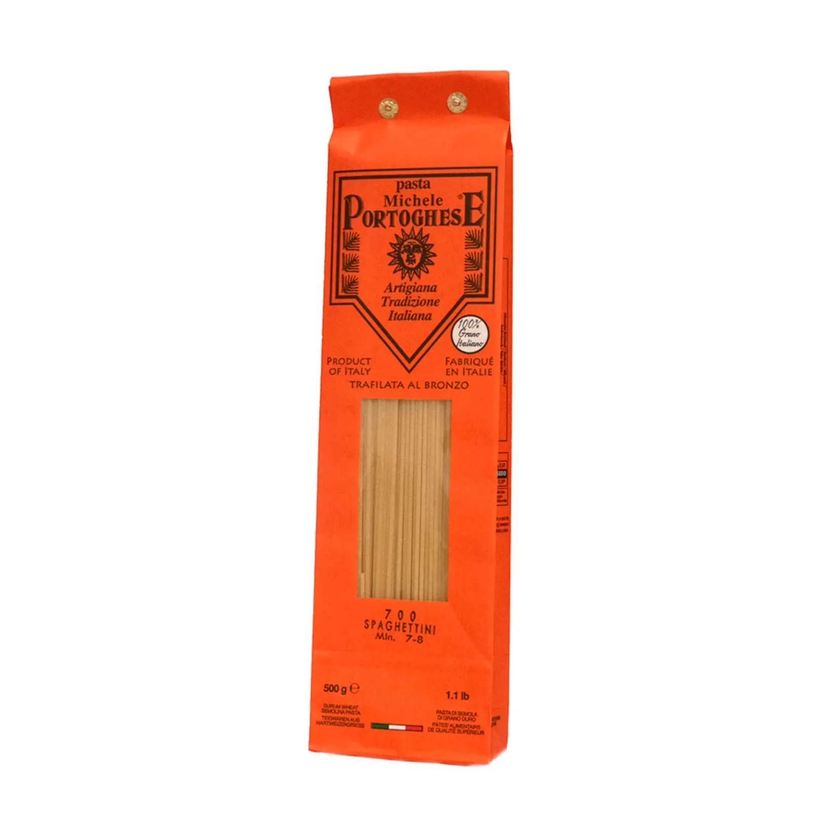Michele Portoghese Ingredients Brands|Pasta, Rice & Beans^Spaghettini, 500g