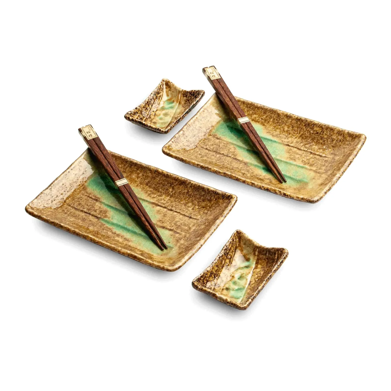 Kiji Stoneware & Ceramics Japanese Ingredients|Plates^Midori Sushi Serving Set