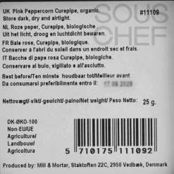 Mill & Mortar Ingredients Brands|French Ingredients^Organic Curepipe Pink Peppercorn, 25g