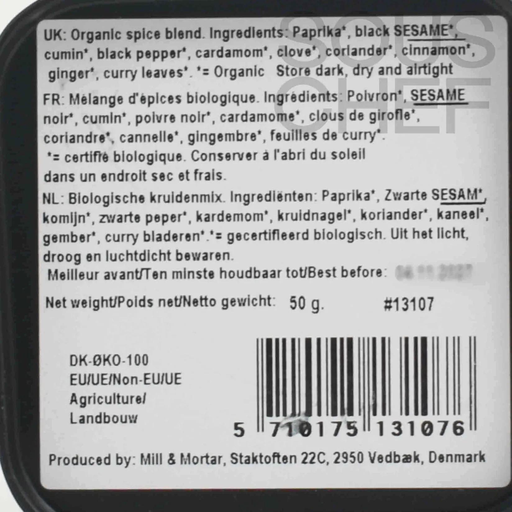 Mill & Mortar Indian Ingredients|Herbs & Spices^Organic Tandoori Masala, 50g