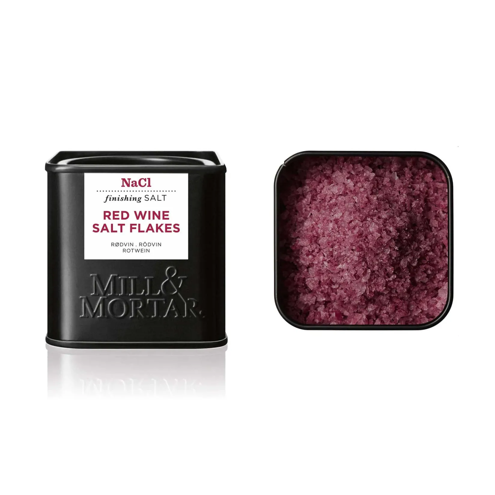 Mill & Mortar Ingredients Brands|French Ingredients^Red Wine Salt Flakes, 80g