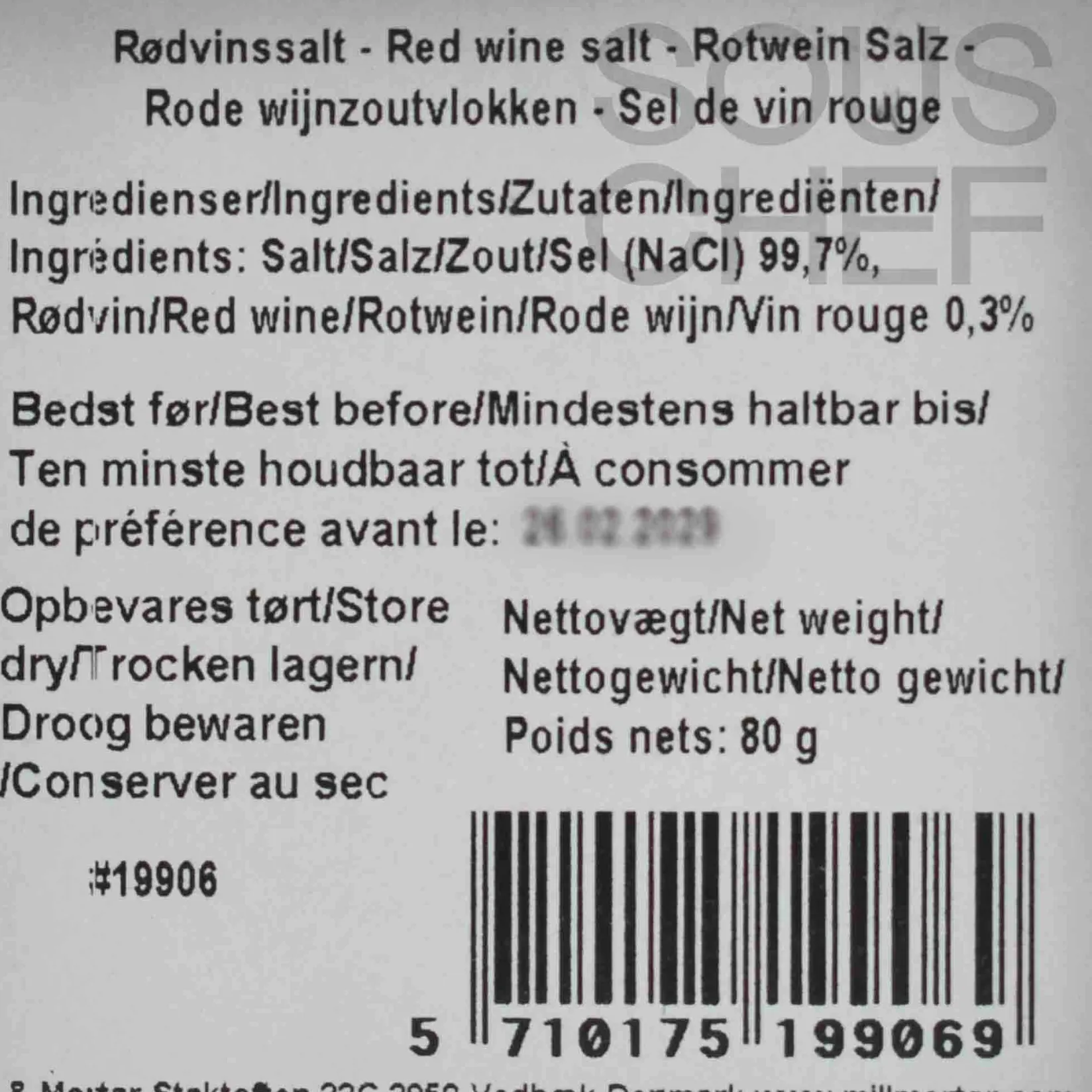 Mill & Mortar Ingredients Brands|French Ingredients^Red Wine Salt Flakes, 80g