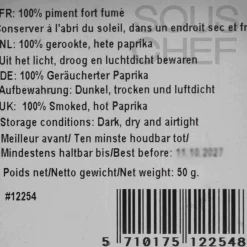 Mill & Mortar Ingredients Brands|Spanish Ingredients^Smoked Hot Paprika, 50g