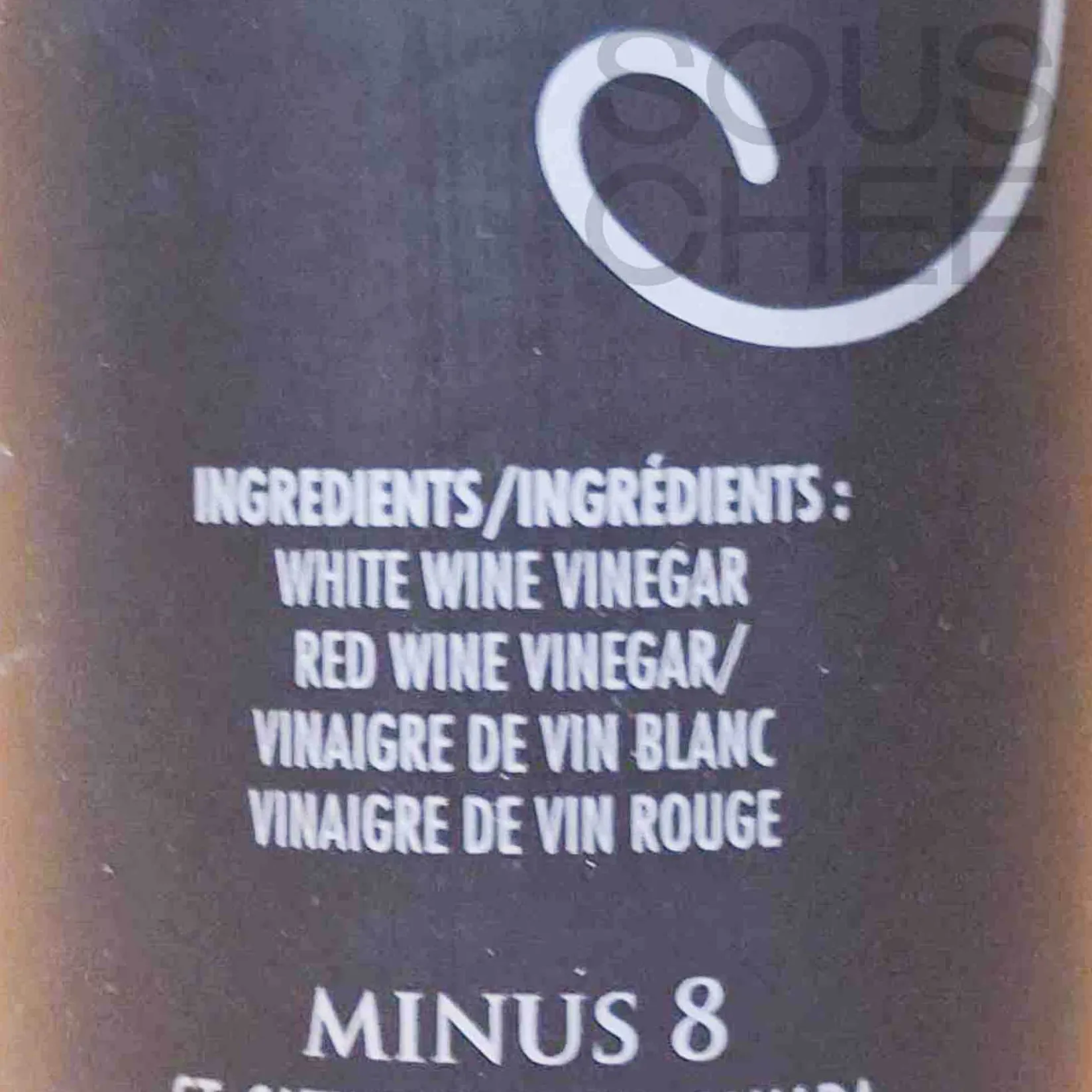 Minus8 Ingredients Brands|Oil, Vinegar & Dressings^Minus 8 Vinegar Original Barrel, 60ml