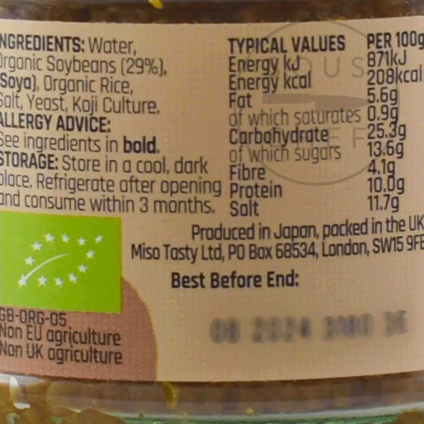 Belazu Ingredients Brands|Japanese Ingredients^Miso Tasty Organic Red Miso Paste, 200g