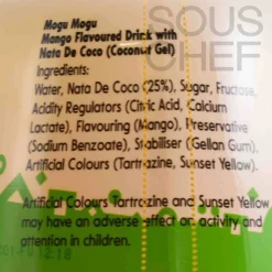Mogu Mogu Ingredients Brands|Southeast Asian Ingredients^Nata De Coco Mango Drink, 1 Litre