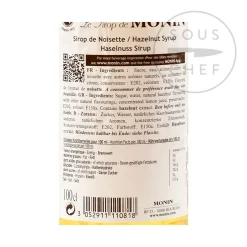 Monin Ingredients Brands|Drinks^Hazelnut Syrup, 1 litre