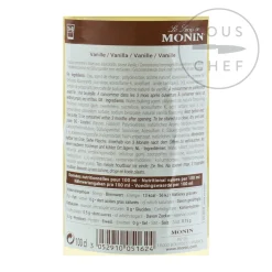 Monin Ingredients Brands|Drinks^Sugar Free Vanilla Syrup, 1 litre