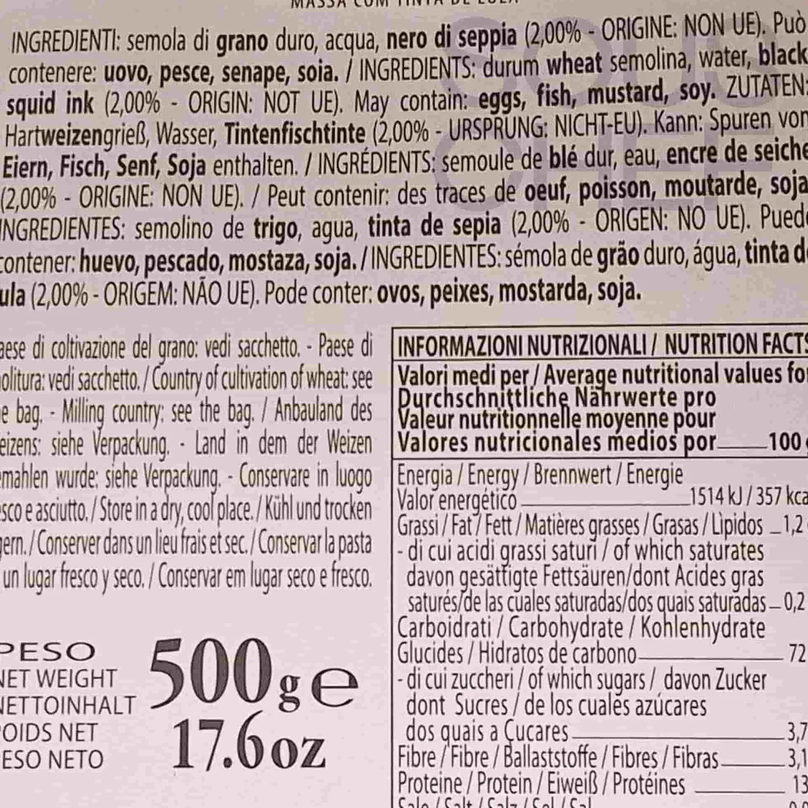 Morelli Ingredients Brands|Italian Ingredients^Black and White Fregola, 500g