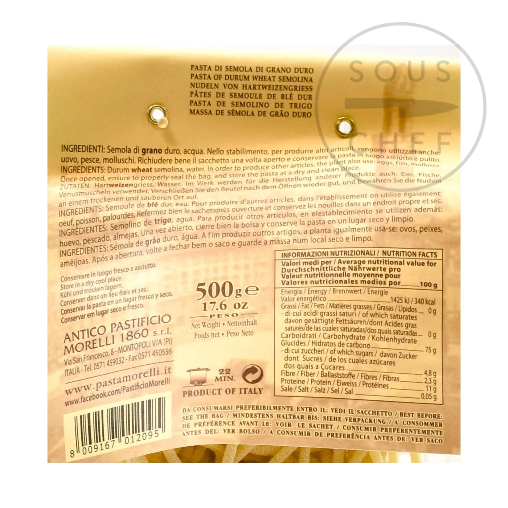 Morelli Italian Ingredients|Pasta, Rice & Beans^Pici di Toscana, 500g