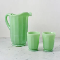Mosser Glass American Ingredients|Jugs & Bottles^Jade Milk Glass Pitcher