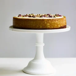 Mosser Glass American Ingredients|Serveware^White Milk Glass Cake Stand