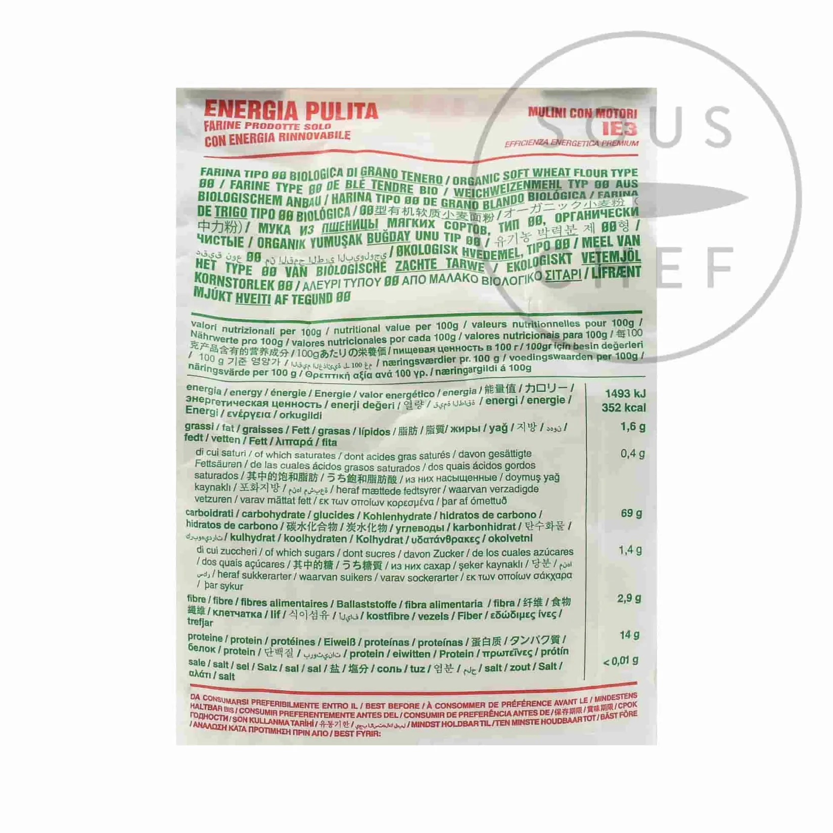 Mulino Marino Italian Ingredients|Baking Ingredients^Organic 00 Flour, 1kg