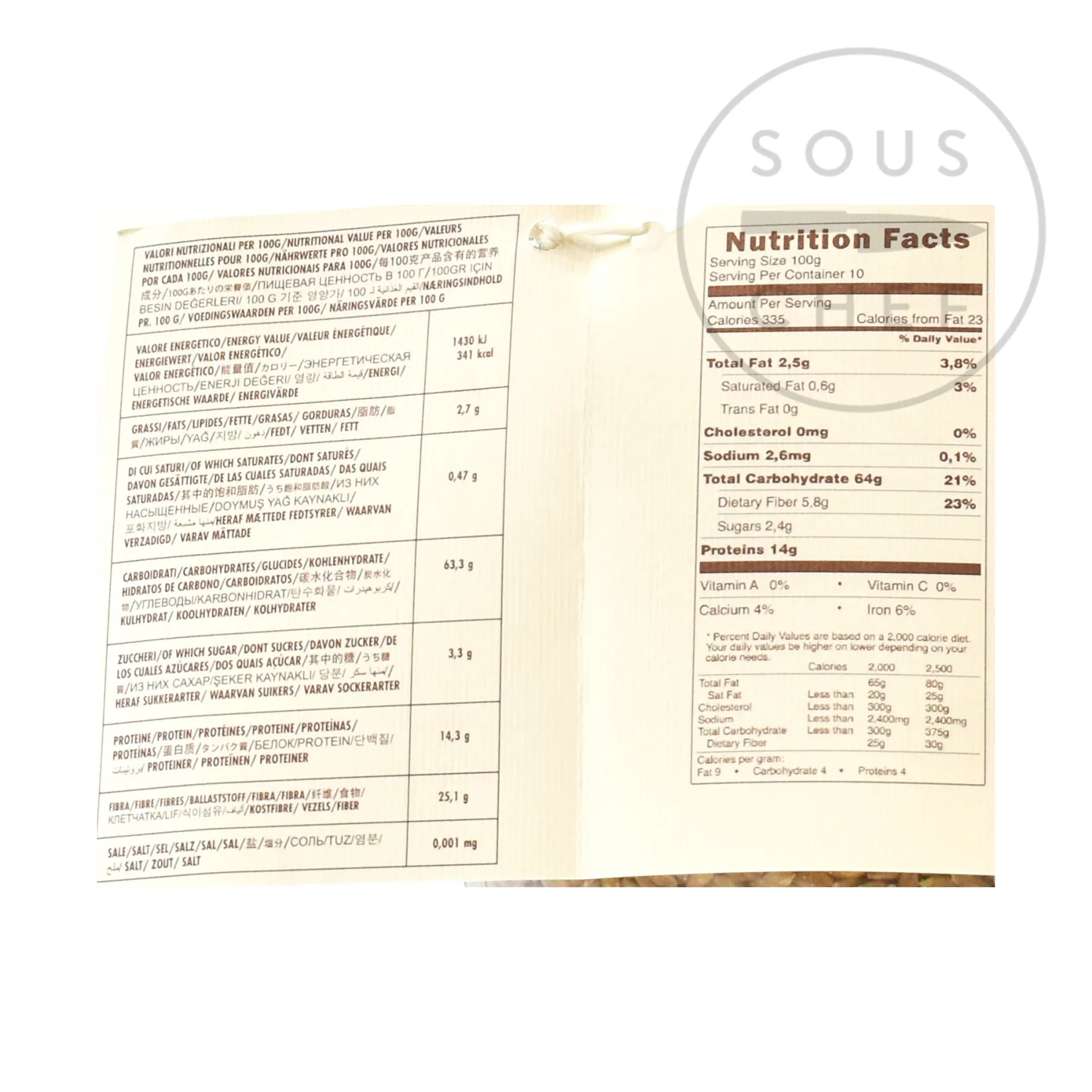 Mulino Marino Ingredients Brands|Italian Ingredients^Organic Enkir (Einkorn) Spelt Grain, 1kg