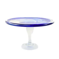 Alessandro Coppola Tableware Brands^Murano Glass Blue Cake Stand, 25cm