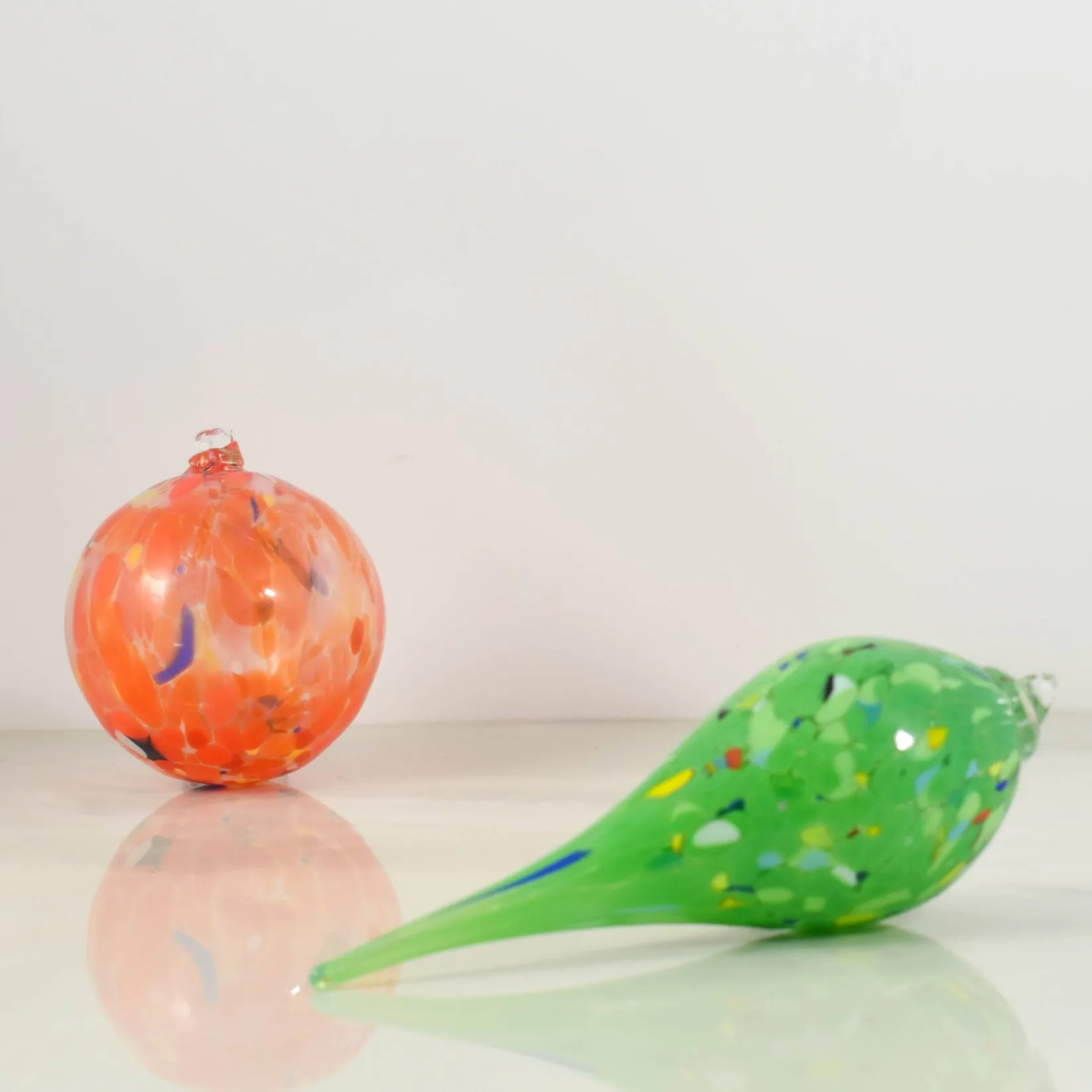 Alessandro Coppola Tableware Brands|Table Setting^Murano Glass Decorative Teardrop Ornament, Green