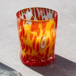 Alessandro Coppola Table Setting|Drinking Glasses^Murano Glass Tumbler, Orange
