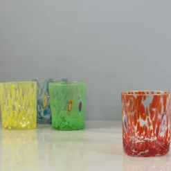 Alessandro Coppola Table Setting|Drinking Glasses^Murano Glass Tumbler, Orange