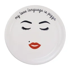 Ceramiche Salernitane Tableware Brands|Italian Ingredients^My Love Language Is Pizza Pizza Plate, 31cm
