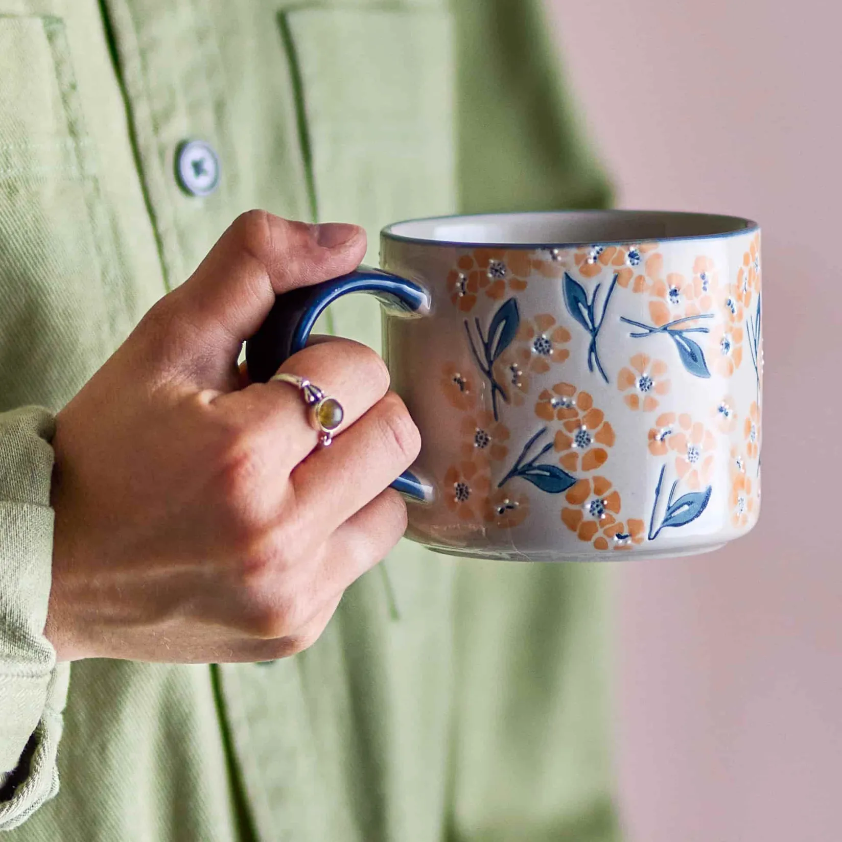 Bloomingville Crockery & Dinnerware|Tableware Brands^Myah Floral Mug, 9.5cm