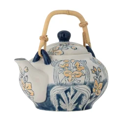 Bloomingville Tableware Brands^Myah Floral Teapot with Teastrainer, 15cm