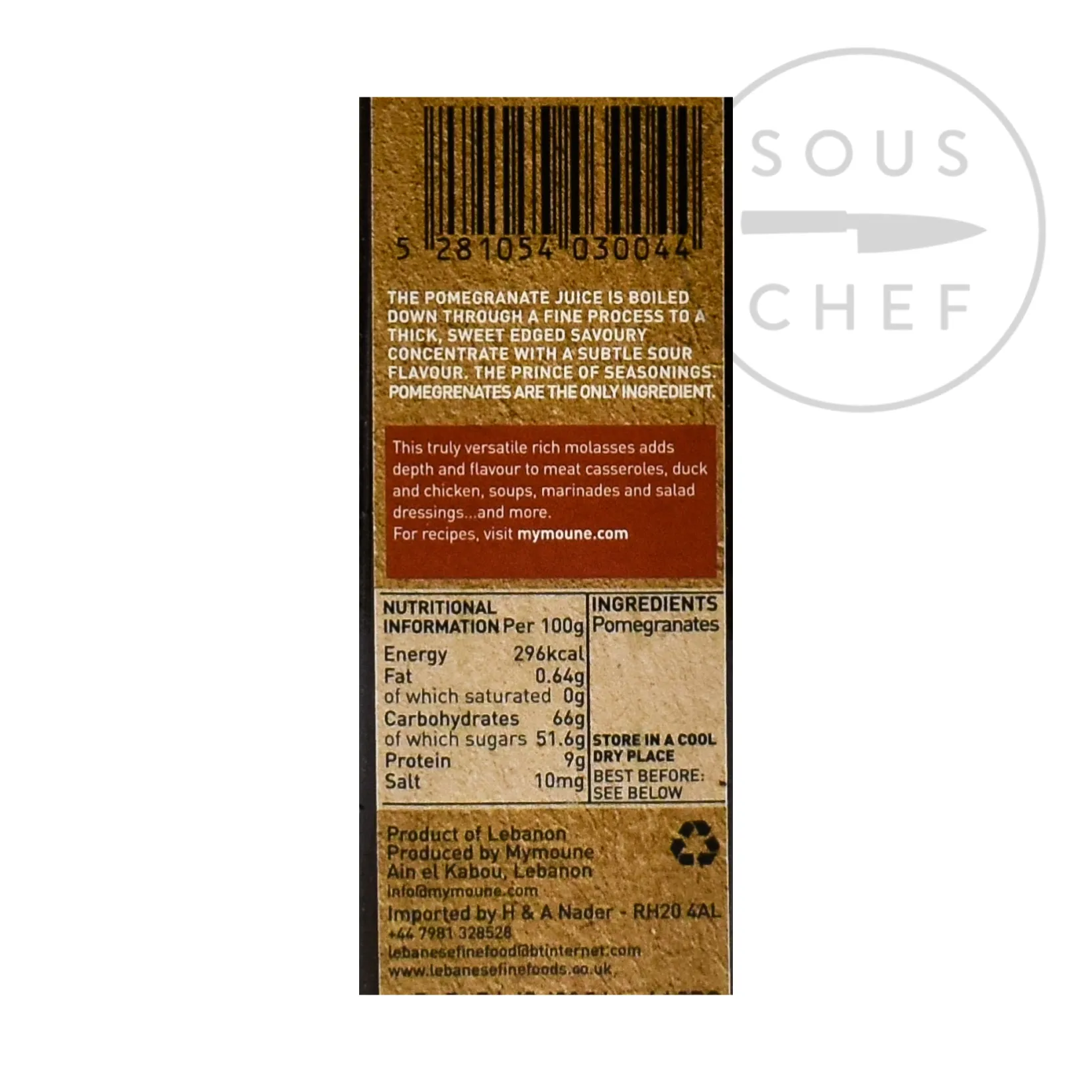 Mymoune Middle Eastern Ingredients|Sauces & Condiments^Pure Pomegranate Molasses, 250ml