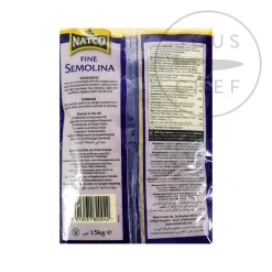 Natco Ingredients Brands|Indian Ingredients^Fine Semolina, 1.5kg
