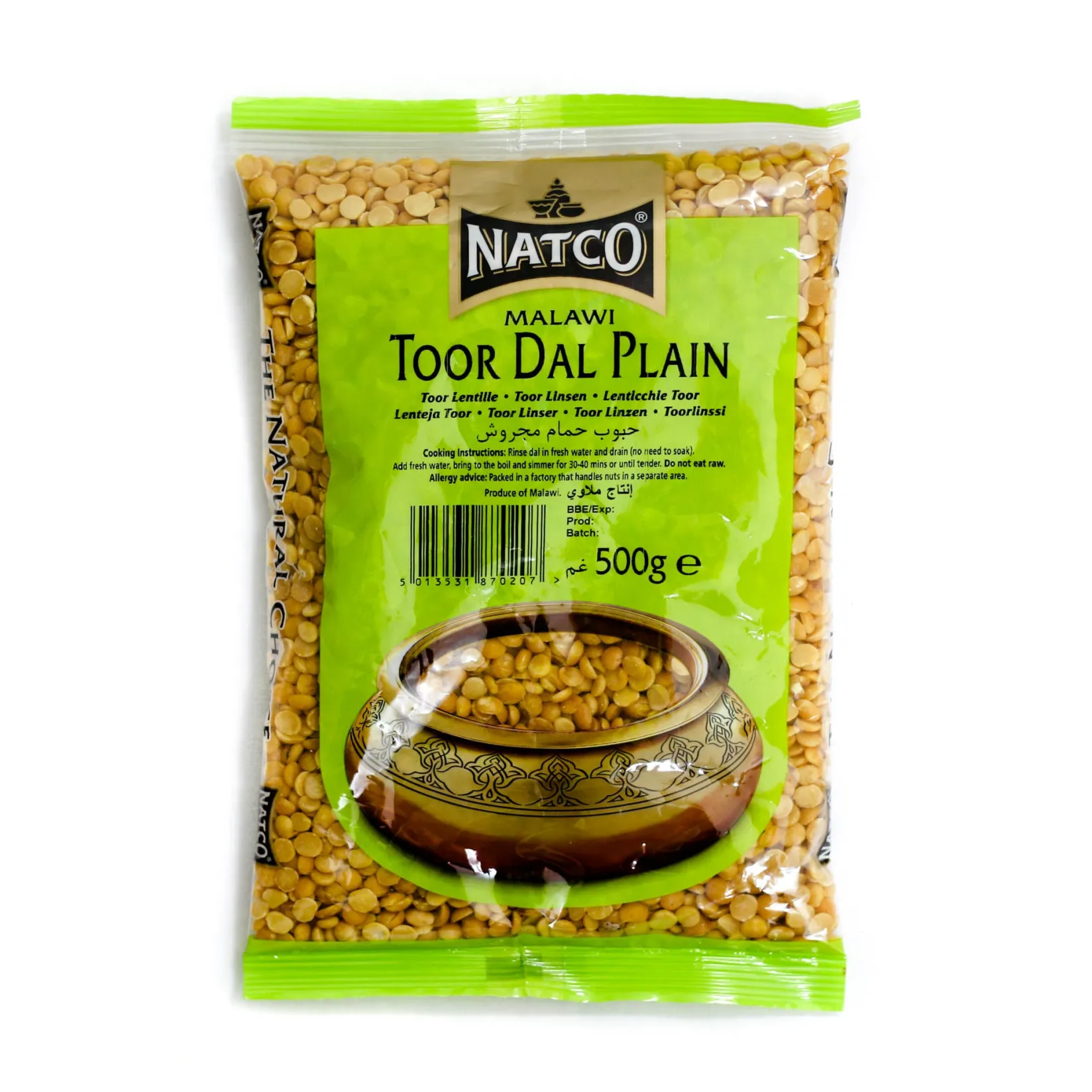 Natco Ingredients Brands|Indian Ingredients^Toor Dal, 500g