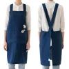 Linen Tales Kitchen Textiles & Clothing^Navy Crossback Linen Apron