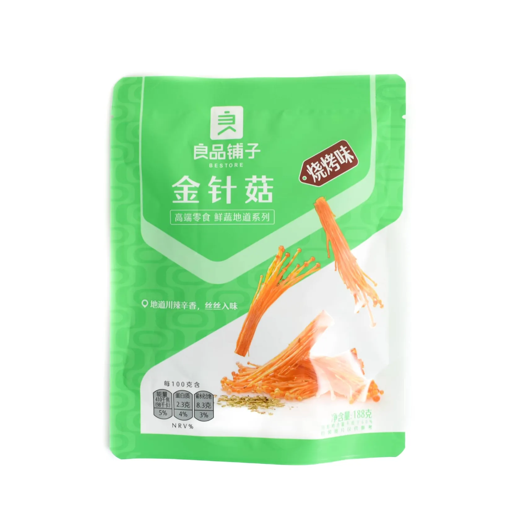Bestore Ingredients Brands|Chinese Ingredients^Needle Mushroom Snack BBQ Flavour, 188g