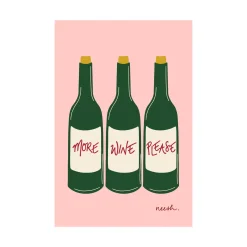 Neesh Home Kitchen Textiles & Clothing^More Wine Please Tea Towel