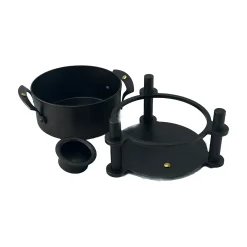 Netherton Foundry Pots & Pans^Spun Iron Fondue Set, 975ml